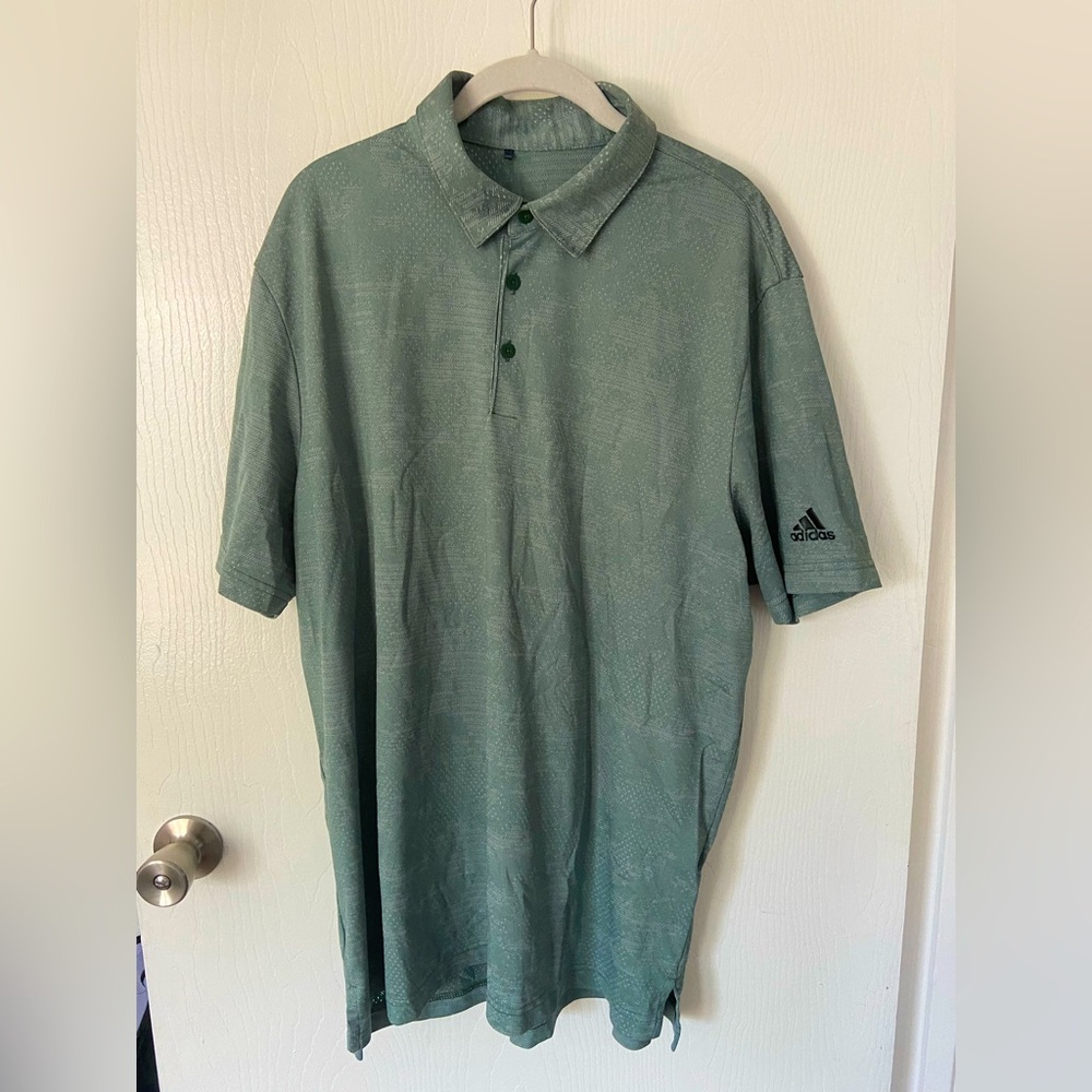 Pale green Men’s Adidas Golf Polo